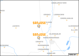 map of San José