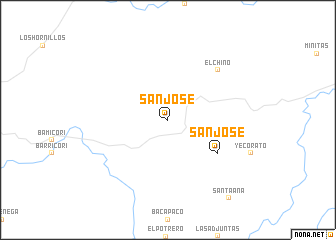 map of San José