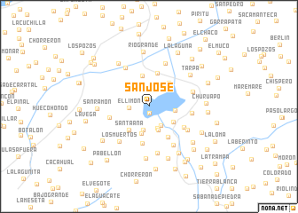 map of San José