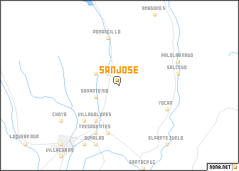 map of San José