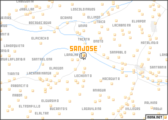 map of San José