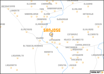 map of San José