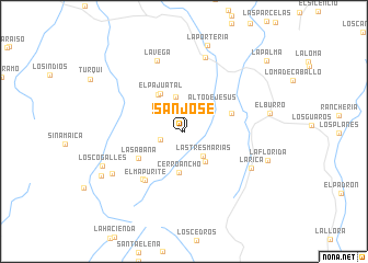 map of San José