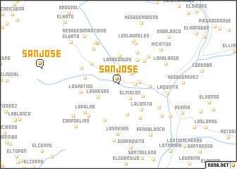 map of San José