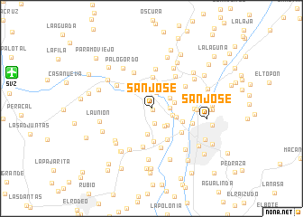 map of San José