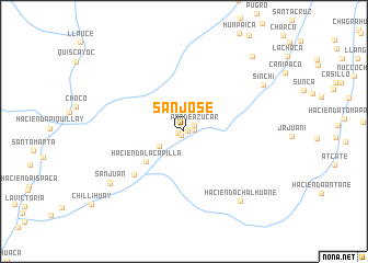 map of San José