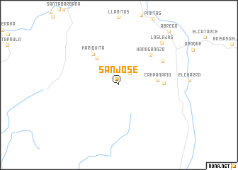 map of San José