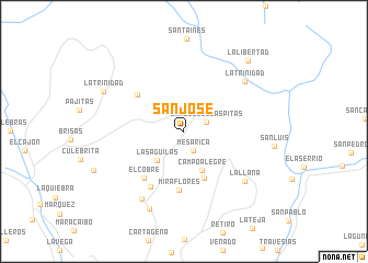 map of San José