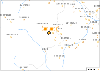 map of San José