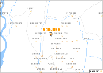 map of San José