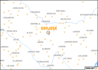 map of San José