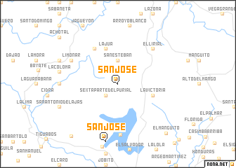 map of San José