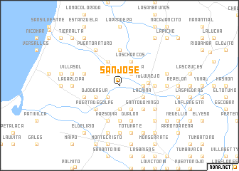 map of San José