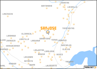 map of San José