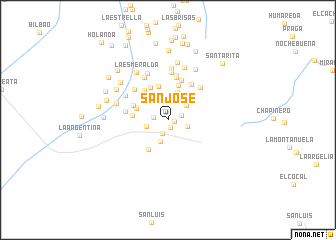 map of San José