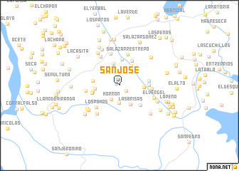 map of San José