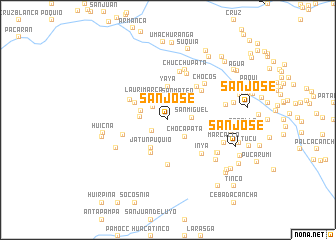 map of San José