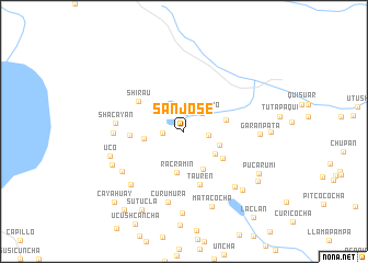 map of San José