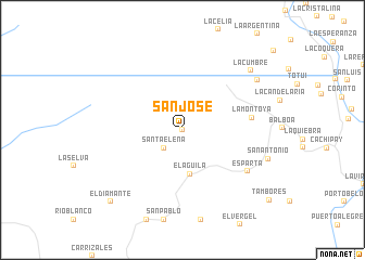 map of San José