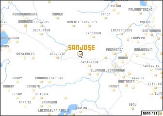 map of San José