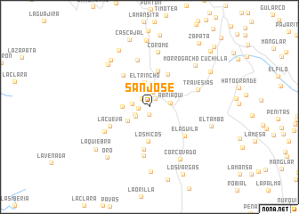 map of San José