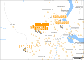 map of San José