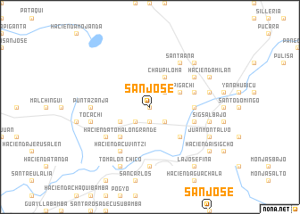 map of San José