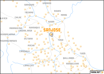 map of San José