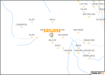 map of San José