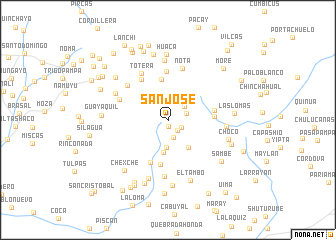 map of San José