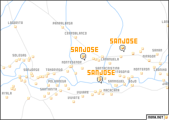 map of San José