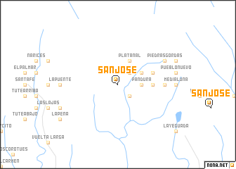 map of San José