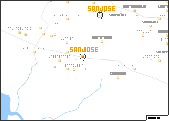 map of San José