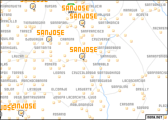 map of San José