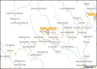 map of San José