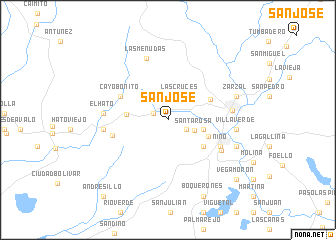 map of San José