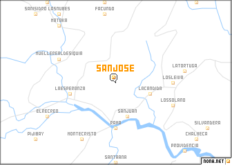 map of San José
