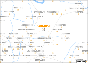 map of San José