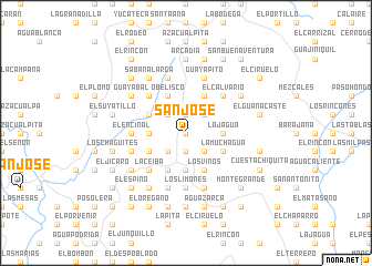 map of San José