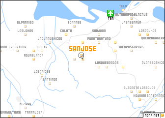 map of San José