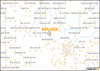 map of San José