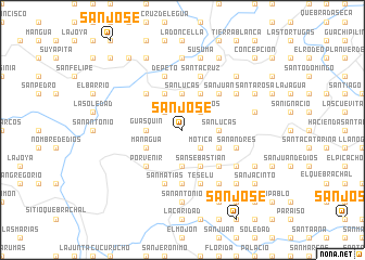 map of San José