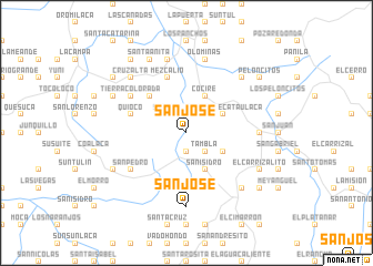 map of San José