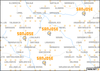 map of San José