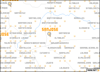 map of San José