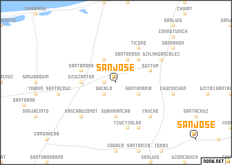 map of San José