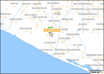 map of San José