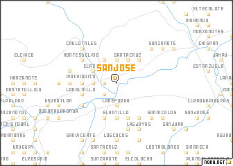 map of San José