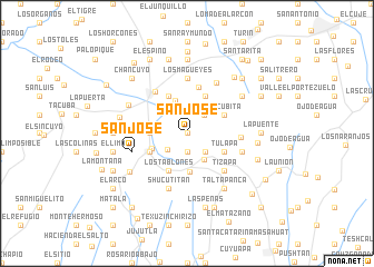 map of San José