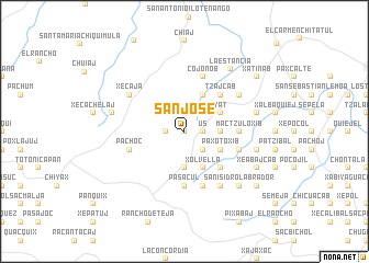 map of San José
